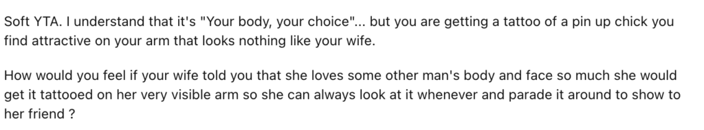 Reddit comment